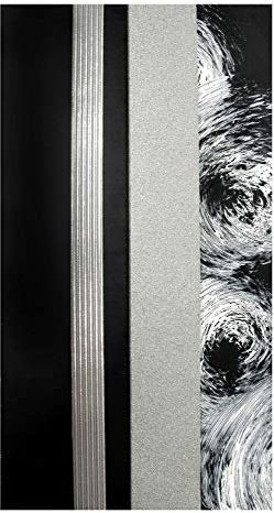 Dekorativ växtplatta mix svart/silver, 3 halvvaxplattor, ca 200 x 50 x 0,5 mm och en vaxremsa, för modellering och dekoration av ljus