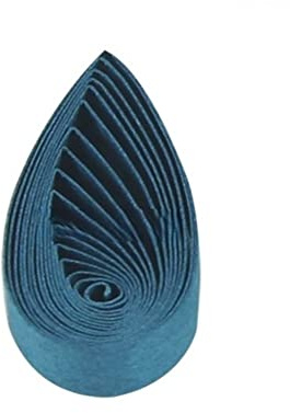 ODETOJOY 120 st pappersremsor 5 mm quilling papper 5 mm hantverk enfärgade pappersremsor (blågrön)