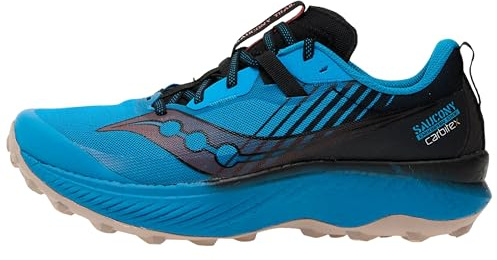 Saucony Men's Endorphin Edge Hiking Shoe, Ocean/Blk, 10 UK