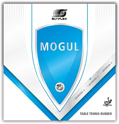 Sunflex Mogul Tischtennis-Belag | professioneller Allround Belag | ITTF zugelassen | hohe Kontrolle | für Einsteiger | 2,0mm Schwamm | rot
