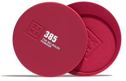 3INA MAKEUP - The No-Rules Powder 385 - Burdeos - Polvo Compacto 3 en 1 Burdeos Ojos Labios y Mejillas con Ácido Hialurónico y Ceramidas - Polvos Fórmula Ligera - Vegan - Cruelty Free