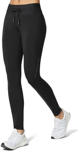 baleaf Legging en Polaire imperméable pour Femme - Pantalon Thermique Taille Haute avec Poches
