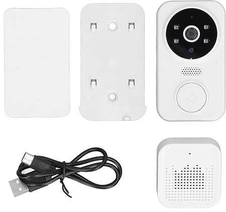 Ring Video Doorbell Camera Caméra de Sonnette sans Fil Intelligente pour la sécurité à Domicile Enregistrement Vidéo 1080p Vision Nocturne 2 Voies Voix sans Fil WiFi Sonnette