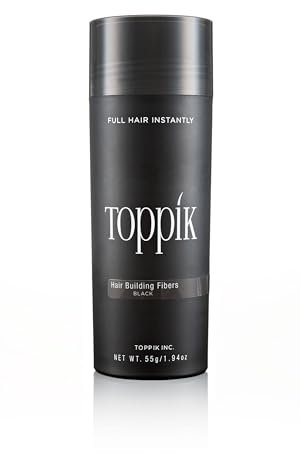 TOPPIK 55g Haarfasern Haarverdichter Streuhaar Schütthaar Schwarz