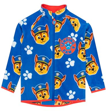 Paw Patrol Felpa Bambino | Felpa Pile Ragazzi | Chase Giacca Bambino | Blu 4-5 anni
