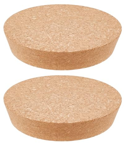 OLYCRAFT - 2 tapones de corcho cónicos, 11,6 – 13 cm, tapón cónico de madera para tarro de cristal, tapa de botella de vino, reemplazo de madera blanda natural para la cocina, regalos de boda