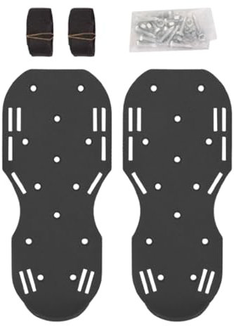 Zapatos aireador para césped, zapatos aireador | 2 zapatos aireadores con correas de – Aireador de jardín para cargas pesadas, sandalias de ventilación con clavos para reducir el fieltro,