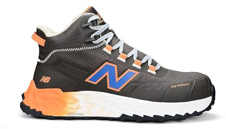 New Balance Fresh Foam Cremorne Composite Toe Safety Shoes for Men - Non Slip, Electrical Hazard - Brown, Mid