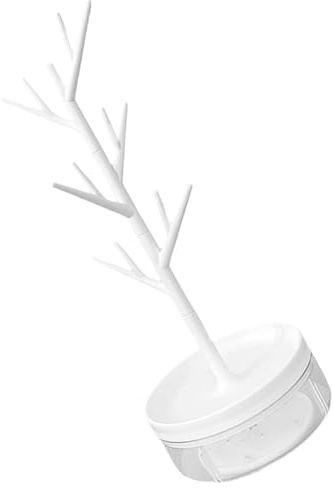 Mikikit Kreativ Smyckesträd Smyckeshållare med Släta Grenar för Förvaring Halsband Ringar Armband Hållbar Säker Design Present för Partner