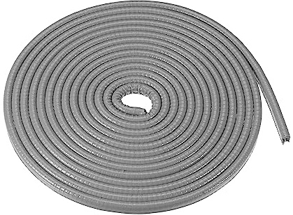 A ABSOPRO Protección De Borde De Puerta De Coche Gris 1Pc Universal Caucho | Forma U, 5m Longitud, 10mm Ancho, 7mm Grosor, PVC Y Hierro, Sin Pegamento, Antirrayaduras, Flexible, Termorresistente