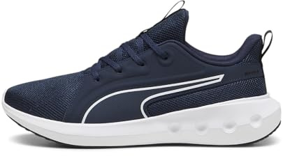 PUMA Unisex Adults SOFTRIDE Carson Road Running Shoe, Club Navy-PUMA White-PUMA Black, 9.5 UK