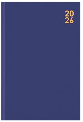 Sixstore 2026 Kalender A4 Veckovis Färg Mode A4 WTV Årsplanerare Skrivbordsband Marker, skolkalender, dagliga anteckningar, professionell anteckningsbok, Blå