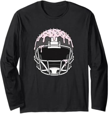 Casco de fútbol Americano para niños y niñas Manga Larga