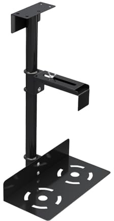 hindraem Support Universel pour boîtier PC sous Bureau/Mur/latéral : Espace de Travail optimisé, réglable, sécurité et Organisation pour unité Centrale,