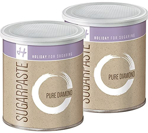 Zuckerpasten Pure Diamond Soft 2 x 1 kg Sugaring die effektive langfristige Haarentfernung ohne Vliesstreifen mit der Flicking Technik