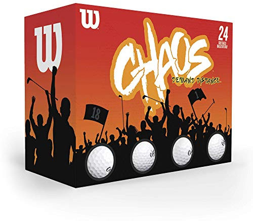 Wilson Sporting Goods Unisex-Erwachsene Chaos Golfbälle, Weiß, Large