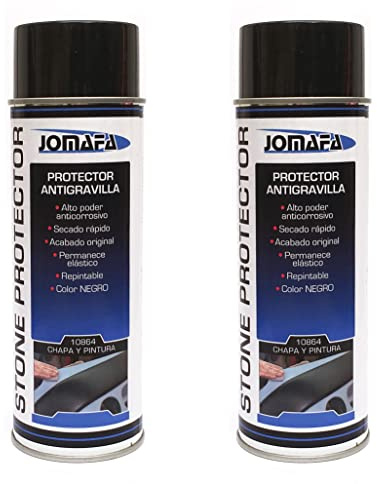 2 x Spray antigravilla color negro 500ml protector bajos de coches - pasos rueda