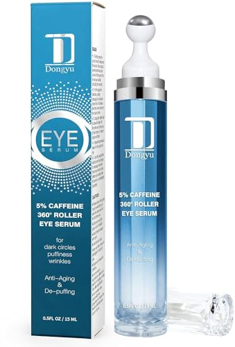Caffeine Eye Cream for Dark Circles: Under Eye Cream Morning Skincare - Daily Eye Serum for Eyelids Puffiness (Formula Upgraded)