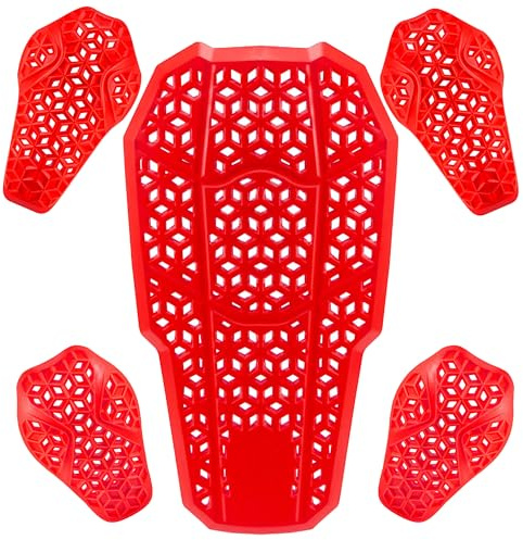 CE Level 2 Certified Armor Pads, Level 2 Approved Back, Shoulder and Elbows Armor Protector Inserts for Motorcycle Jackets