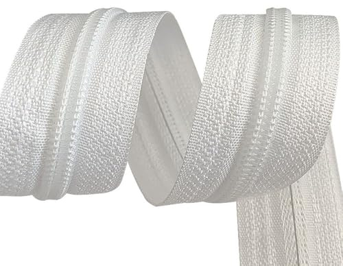 LUMoony Cremallera continua por metros, 2 m, cremallera continua, 5 # Cremalleras continuas para costura DIY en bolsos, ropa, etc