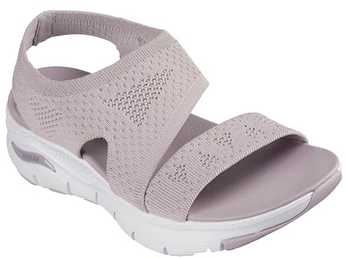 Skechers Arch Fit Flache Sandalen für Damen, Flieder, 40 EU