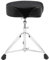 DCSYOG Schlagzeug Hocker Sattelform Faltbar Hocker höhenverstellbar 45-68 cm Drummer Throne Stool Schlagzeughocker Schwarz+Silber