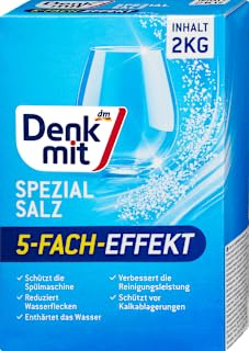 Sale per lavastoviglie Sale Speciale, 2 kg - Marchio DM Germania - Compatibile con Denkmit - Spülmaschinen-Salz Spezialsalz, 2 kg