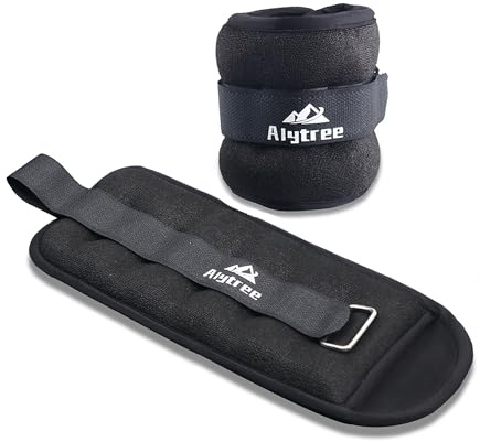 Viktmanschetter, fot och handled, set om 2 (0,5 kg x 2/1 kg x 2/5 kg x 2), vikter för ben och armar, viktmanschetter för fitness, motion, löpning, jogging, yoga