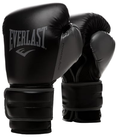 Everlast Powerlock 2R Guantes Unisex para Adultos, Negro, 283 G (10 Oz) Ue