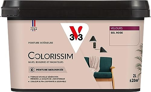 V33 Peinture multi-supports Colorissim® Sel rose Velours 2L