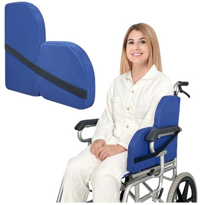 Mybow Supporto laterale per sedie a rotelle, cuscino di supporto laterale per sedia a rotelle, imbottitura in schiuma sagomata per una migliore postura seduta in posizione verticale, imbottitura