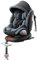 Sianldcone 360° Drehbar Kindersitz, Höhen-und Neigungsverstellung Kindersitz Auto, Kollisionsschutz Autositz Kinder, Leicht zu Reinigen Auto Kindersitzs (Grey with Foot Rest Frame)