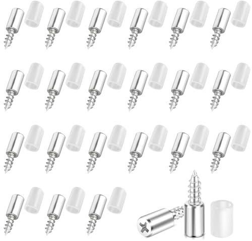 50 supporti per scaffali HXC, con protezione in gomma, per scaffali, per armadi, librerie, vetrine, mobili