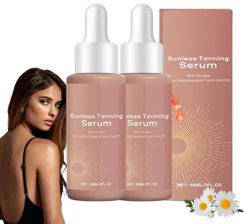 Gocce Abbronzanti Senza Sole, Gocce abbronzanti orali, Naturale Gocce Autoabbronzanti Viso, Migliorano Il Tono Naturale Della Pelle E Proteggono Dai Danni Del Sol (120ml Tanning Drops)