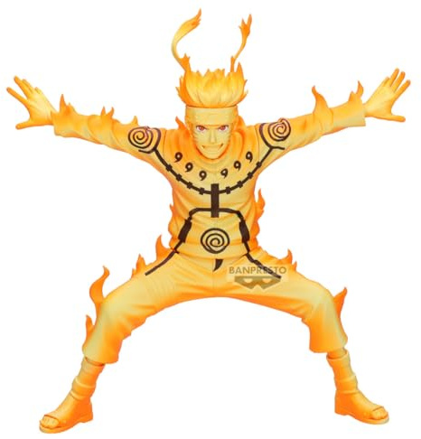 Banpresto Statuetta Azione Naruto Uzumaki II Naruto Shippuden - Grandista 21 cm - BP29889P Multicolore - Figura da collezione - Ideale per gli appassionati di Anime