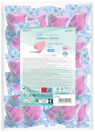 JOYDIVISION Soft Tampons NORMAL 30 unità - Tamponi ergonomici senza filo per sport, uso quotidiano e intimità - Materiale delicato sulla pelle, vestibilità universale per un utilizzo discreto