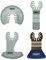 SMART Multi-Tool Fliesenlegerset - Hartmetallklingen - 4er Pack - Trade Series - Universelle Passung - Hohe Qualität - Perfekt für Fliesenleger und Badinstallateure