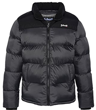 Schott NYC Unisex Utah Jacke, Anthrazit, XS
