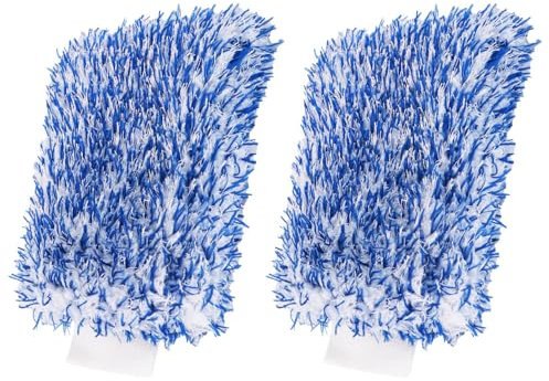 FIBOUND 2 Pezzi Guanto da Autolavaggio in Microfibra, Guanti per Pulizia Auto, Guanti da Lavaggio in Microfibra, Guanti per Autolavaggio in Microfibra Double Face, per la Pulizia Dell'autolavaggio
