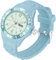 findtime wasserdichte Damen Uhr für Frauen Mädchen Studenten Blau Candy Farbe Silikonband 24 Stunden mit Sekundenzeiger Farbiges Arabische Ziffern Analog Quarzuhr mit Datum Woche
