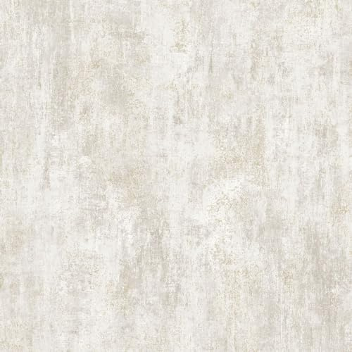 Muriva Phelan Textured Wallpaper - Modern Vinyl Wallpaper for Living Room, Bedroom, Hallway - Cream