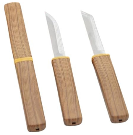 Galica Couteau camping, pique nique, bateau, randonnée 2 couteaux en 1- gain de place, etui fermé = Sécurité- 1 lame Tanto + 1 lame standard