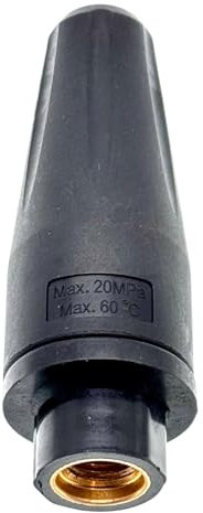 Fresa per pulitore ad alta pressione, 200 bar, 60 °C, ugello rotante, 1/4 IG/M22 x 1,5 AG/1/4, raccordo rapido (filettatura interna 1/4)