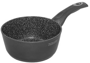 Aeternum, Petragres Ecosolution, Casseruola 1 manico Antiaderente, Diametro 16 cm, Full Induction, Adatto all'Induzione, Rivestimento PFAS FREE, Grigio scuro