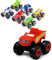 Blaze und Die Monster Maschinen Fahrzeuge Spielzeug Racer – Crusher Truck Fahrzeuge Spielzeug Geschenke für Kinder – 6 Stück