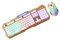 Mobestech Ensemble Clavier Mécanique Et Souris de Jeu avec Clavier Rétroéclairé USB Conception Confortable pour Les Joueurs