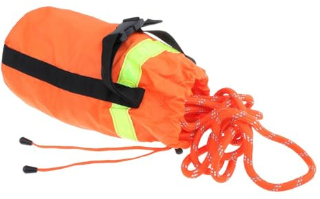 Perfeclan Sacco da Lancio in Corda Riflettente lanciabile in Acqua Dispositivo per Linea di Lancio Riflettente, Linea di Lancio Galleggiante Portatile per Canoa, Corda da 31 m