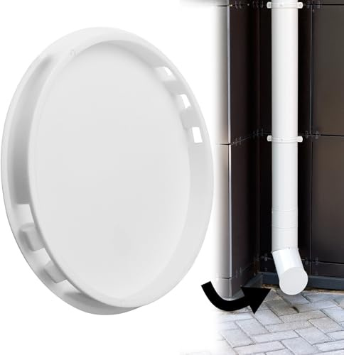 FSWWSF Tappo di estremità per tubo di ventilazione 100mm dn 100, copertura, chiusura terminale per tubo di ventilazione, tappo di chiusura per tubi di drenaggio, in plastica ASA resistente ai raggi UV