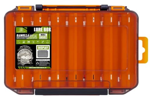 VPOUERY Angelbox Pocket Box Kleinteile Angel Box Sortierbox zum Angeln Angelzubehör Kleinteilebox Tacklebox Kunstköderbox Angelköder Angelkiste Angelboxen Angelkasten 20 * 14 * 4 cm