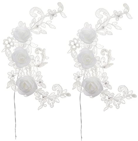 Alipis 2pcs Lace Cake Ornaments Heart Cake Topper for Valentine's Day Decorations